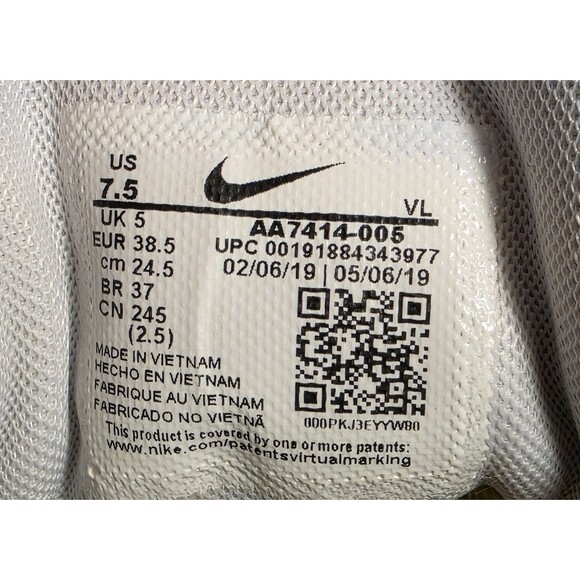 Nike Running Zoom Winflo 5 Sneakers Women 7.5 AA7414-005 Athleisure Comfort Shoe - Picture 9 of 9